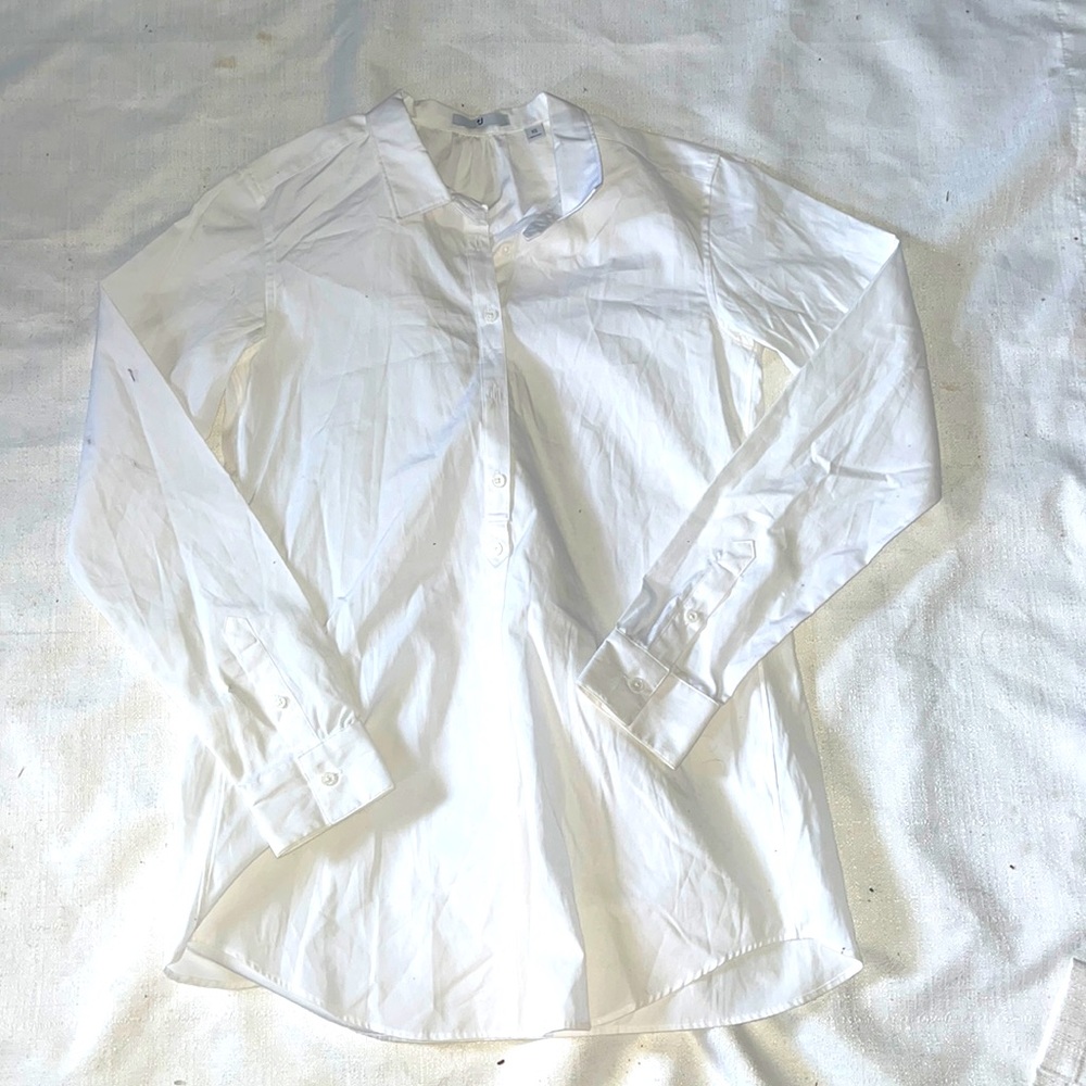 +J FUNKY BUTTON DOWN WHITE BLOUSE BNWOT